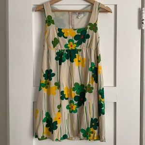 Vintage 90s Glam Flowergirl Floral Babydoll Mini Dress